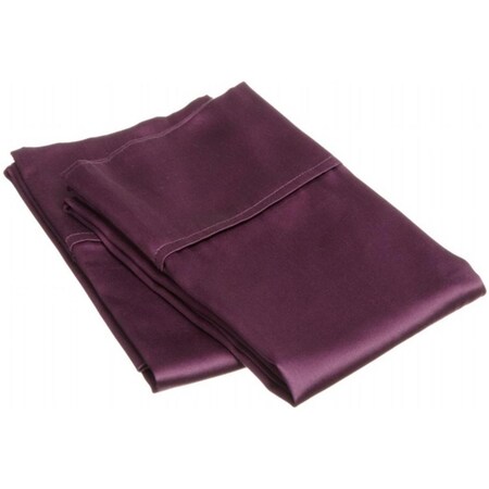 Impressions By Luxor Treasures 400 Thread Count Egyptian Cotton King Pillowcase Set Solid Plum 400KGPC SLPL